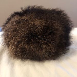 Vintage Raccoon pill box hat